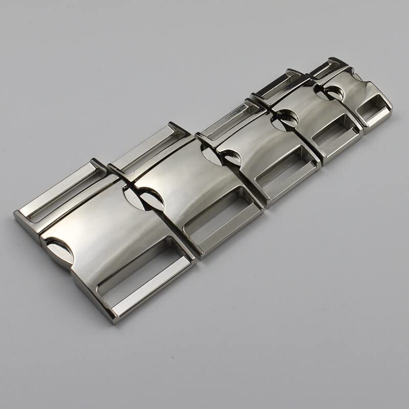FOULA Metal 10 mm 15 mm 20 mm 25 mm boczne zwalnianie zakrzywiona klamra do bransoletki Paracord pies kot obroża klamry DIY akcesoria