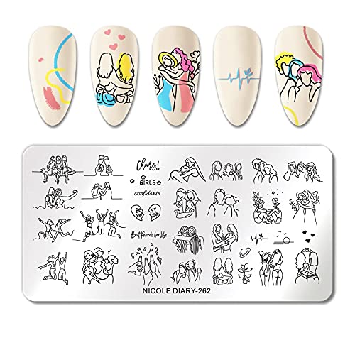 Nicole Diary Stainless Steel Nail Stamping Image Plate Design 262-picture-15