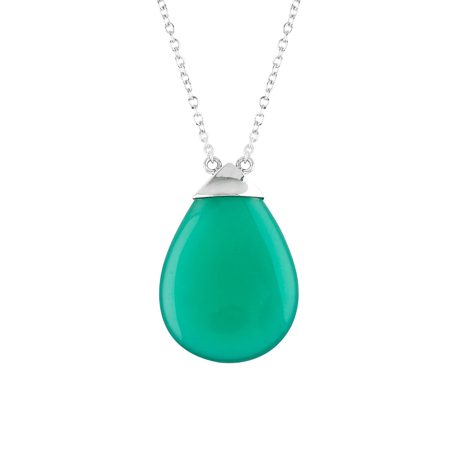 Natural Gemstone Pendant Necklace - 925 Sterling Silver Chain - Minimalist - Bohemian - Pendant Jewelry for Women- Handmade Statement Jewelry Gifts - Image 8