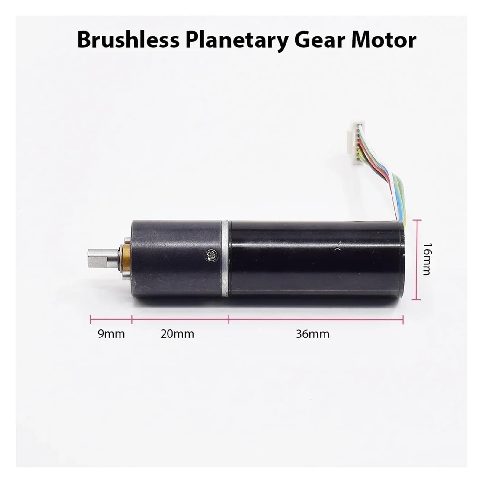 DC6V-24V 12V 200RPM 16mm Planetary Gear Servo electronic starter Gearbox High-precision Encoder 1636 Brushless Reduction