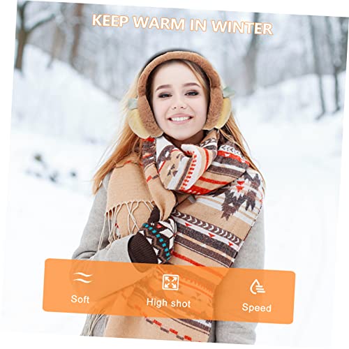 2pcs Comfortable Plush Ear Muffs for Winter Warmth Adorable Outdoor Ear Warmers for Boy Girl Adults for Ice Skating Sledding Skiing Activities2