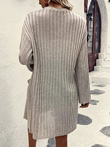 OYOANGLE Men's Oversized Drop Shoulder Zip Up Drawstring Pocket Hoodie Sweatshirt2