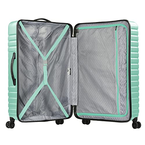 U.s. Traveler Boren Polycarbonate Hardside Rugged Travel Suitcase Luggage With 8 Spinner Wheels, Aluminum Handle, Mint, 2-Piece Set, Usb Port In Carry-On #TOP2