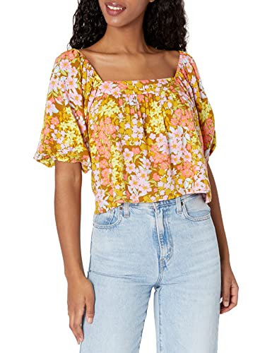 Billabong Women's Beach Daze Blouse, Moss, Medium #TOP5