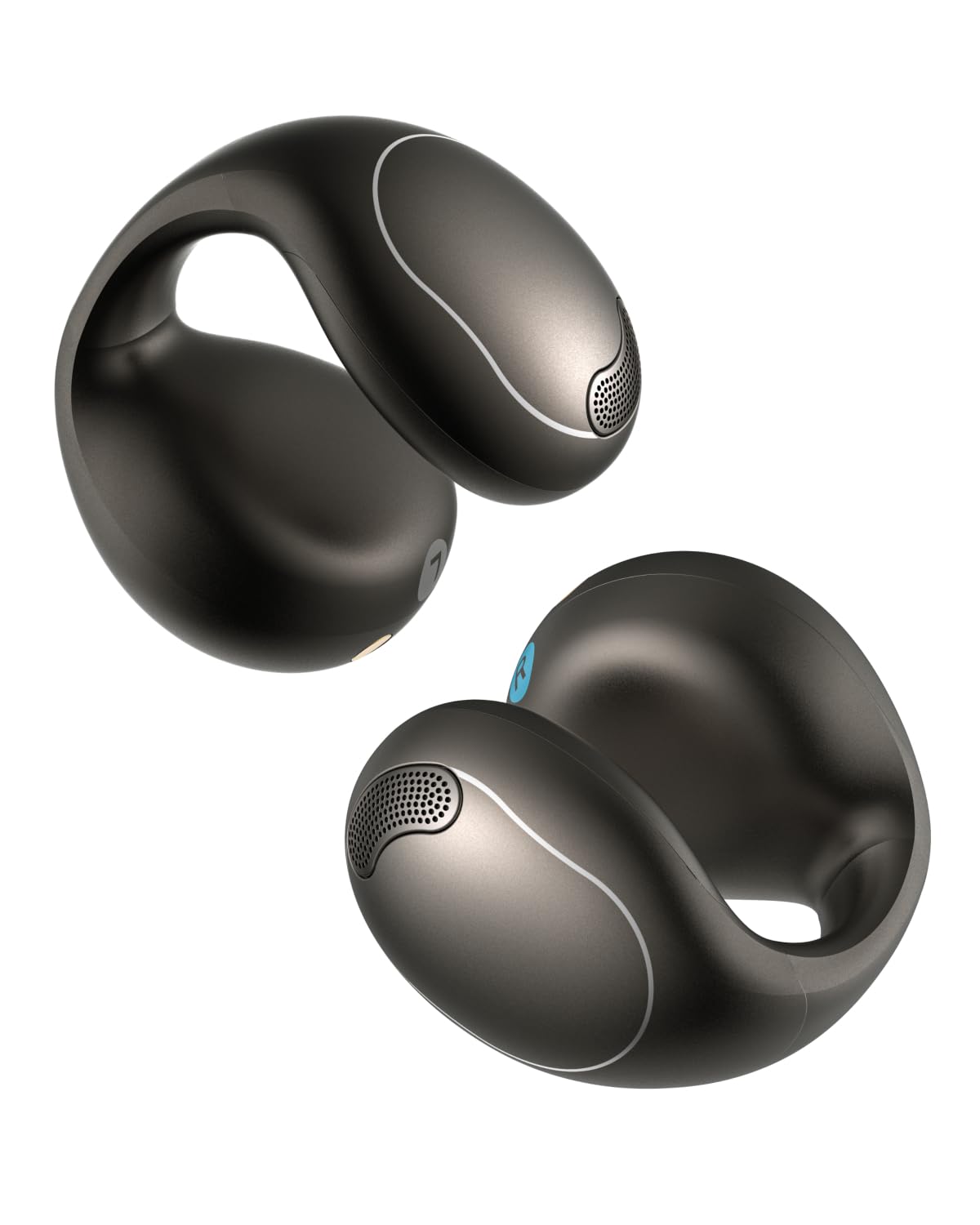 soundcore C40i by Anker, Open-Ear Earbuds, Clip-On Headphones, Flexible Joint Design, Button Controls, Lightweight Comfort, Stable Fit with Attachable Ear Grips, Expansive Drivers for Clear Sound