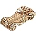 UGEARS Sports Car Rapid Mouse - 3D Car Model Puzzle with Powerful Dual Engine System - 3D Wooden Puzzles for Adults - Challenging Roadster Model Car Kits to Build - DIY 3D Puzzle Model Kits