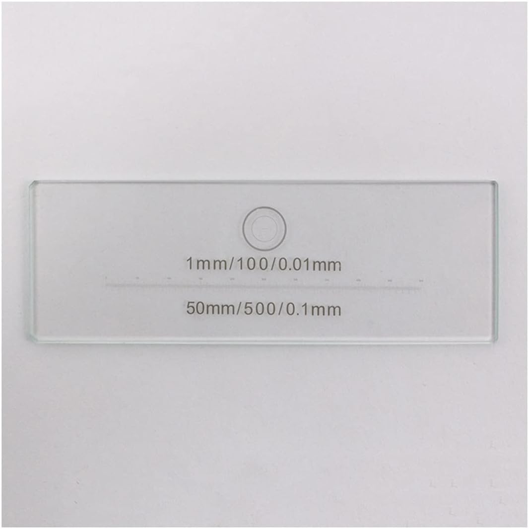 Lab Microscope Slides Microscope Stage Micrometer 100 X 0.01 Mm 500 X 0.1 Mm Calibration Slide Linear Scale Ruler Horizontal Ruler Microscope Parts