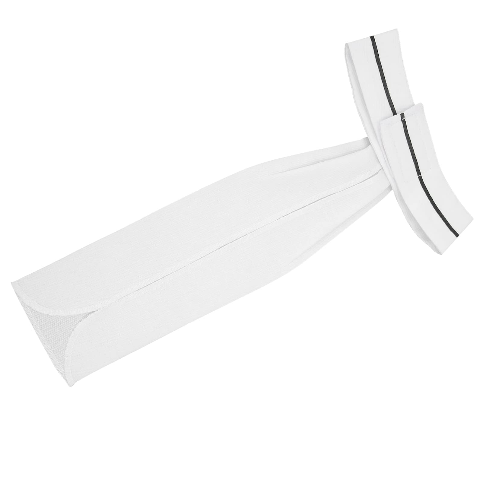 NYSUZHOUJI Adult Riding Combed Cotton Stock Tie Sturdy Equestrian Necktie Horse Riding Accessory White Size