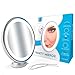 U Reflect Lighted Makeup Mirror, 7X Magnifying Vanity Mirror with LED Lights, Dual Power Supply with USB Cable Included, Great for Bathroom and Travel, Powerful Locking Suction Cup, Over 7 Inches Wide