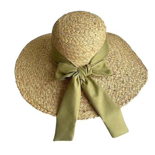 Chapeau de paille large bord femme pour plage et été