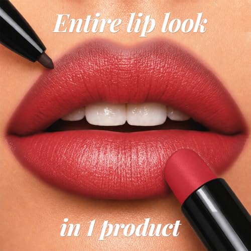 Image of Staze Twin Flame 2-in-1 Lipstick + Lip Liner Duo | High-shine Long Lasting Glossy Lipstick | Smooth Transfer-proof Matte Lip Liner | Perfectly Complementing Lip Combo | 06 Love Language | 2g