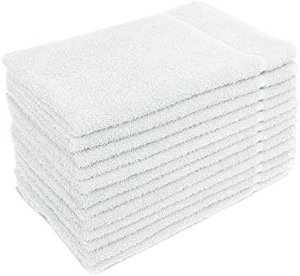 Altima Plus Bleach Safe Salon Towels, White, Pack of 12