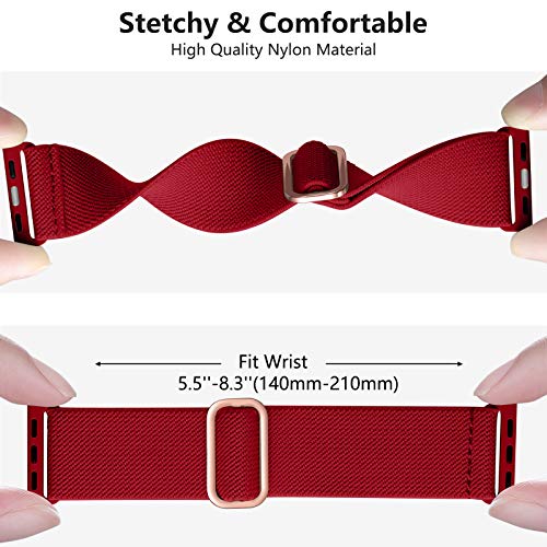 Oielai Solo Loop Straps Compatible with Apple Watch Strap 38mm 40mm 41mm 42mm - Image 4