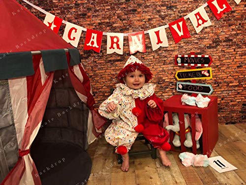 Fondo fotográfico ladrillo rojo 5x7 ft Kate miniatura 2