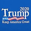 FASHGL Trump Keep America Great T Shirt for Women 2020 Trump Supporters Tees Slogan Printing Short Sleeve Top (Blue, M)