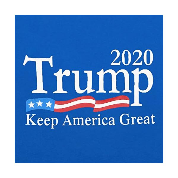 FASHGL Trump Keep America Great T Shirt for Women 2020 Trump Supporters Tees Slogan Printing Short Sleeve Top (Blue, M)