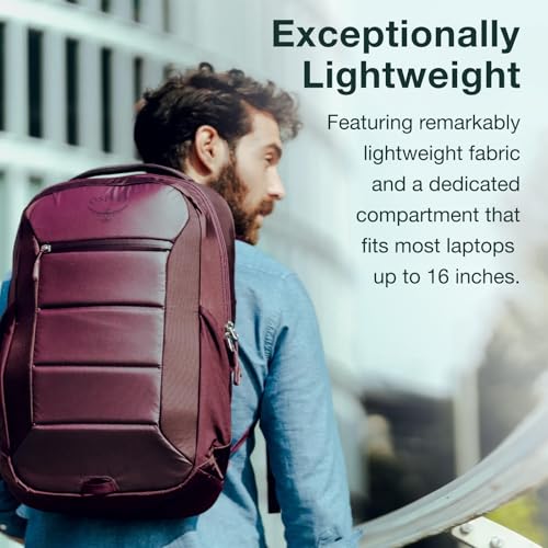 Osprey Ozone Laptop Backpack with Ventilated AirScape Backpanel, Black OS - image 3