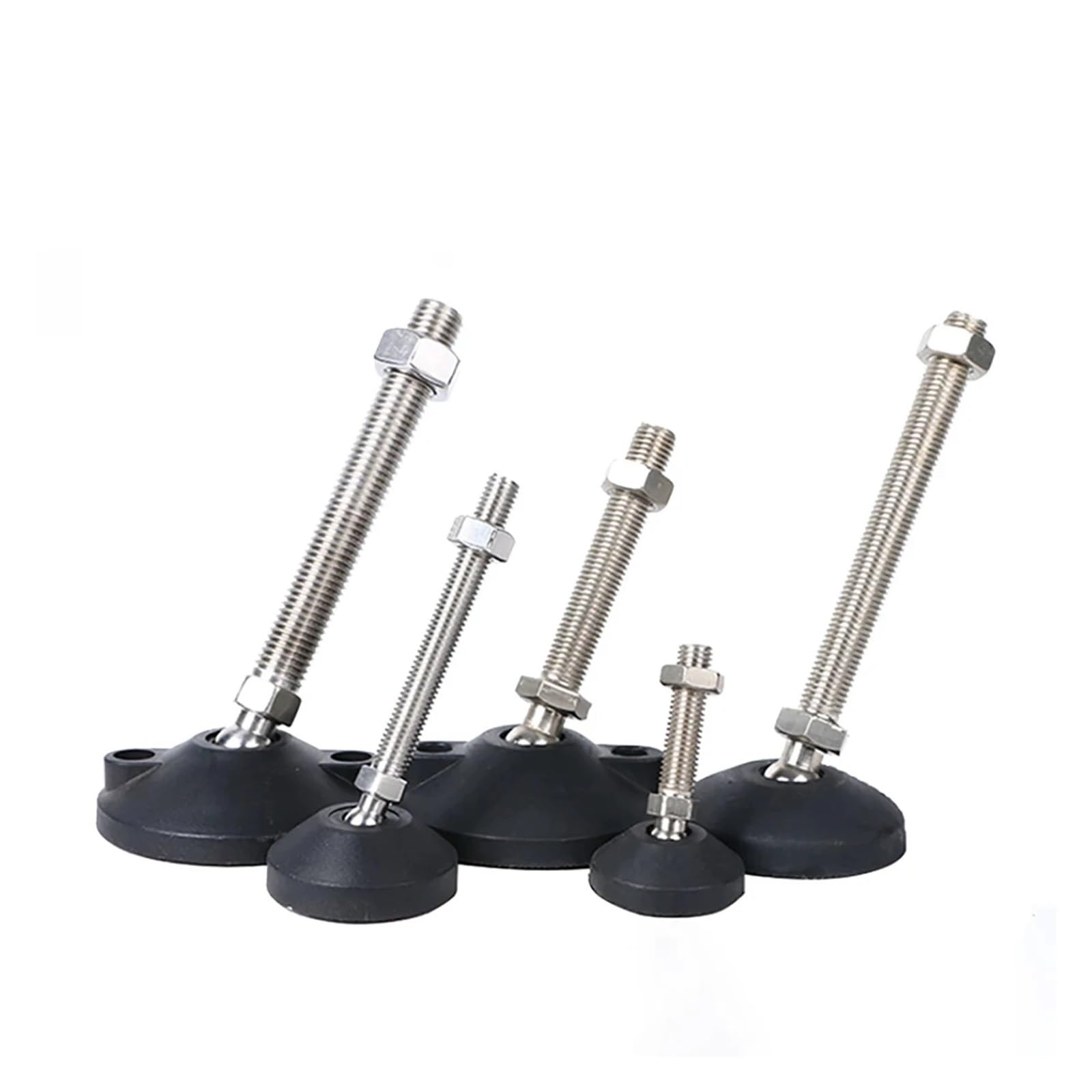 Pie nivelador de muebles para solucionar suelos inclinados con base giratoria de acero M8