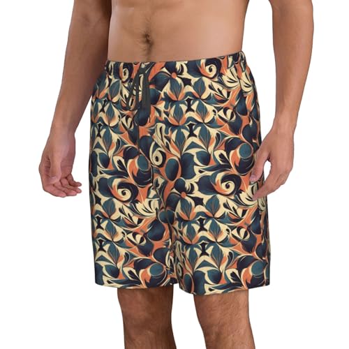 Abstract Pattern Print Stylish Beach Shorts Swim Trunks Lightweight Breathable Summer Outdoor Activities2