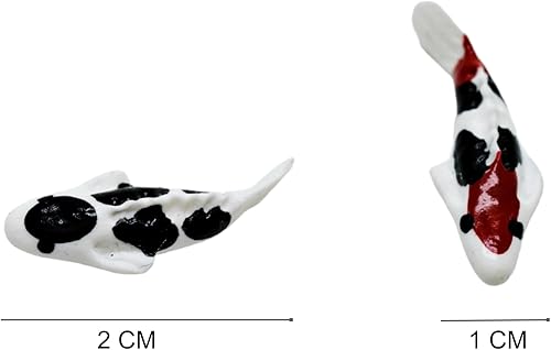 Miniatura 7 de 10 Mezcla Colorida Koi Fish Animal Figurine Jardín Exhibición Decoración Mínima