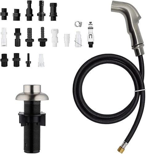 Houtingmaan Reemplazo del rociador del fregadero de la cocina, rociador lateral, manguera rociadora del grifo del fregadero de la cocina, reemplazo