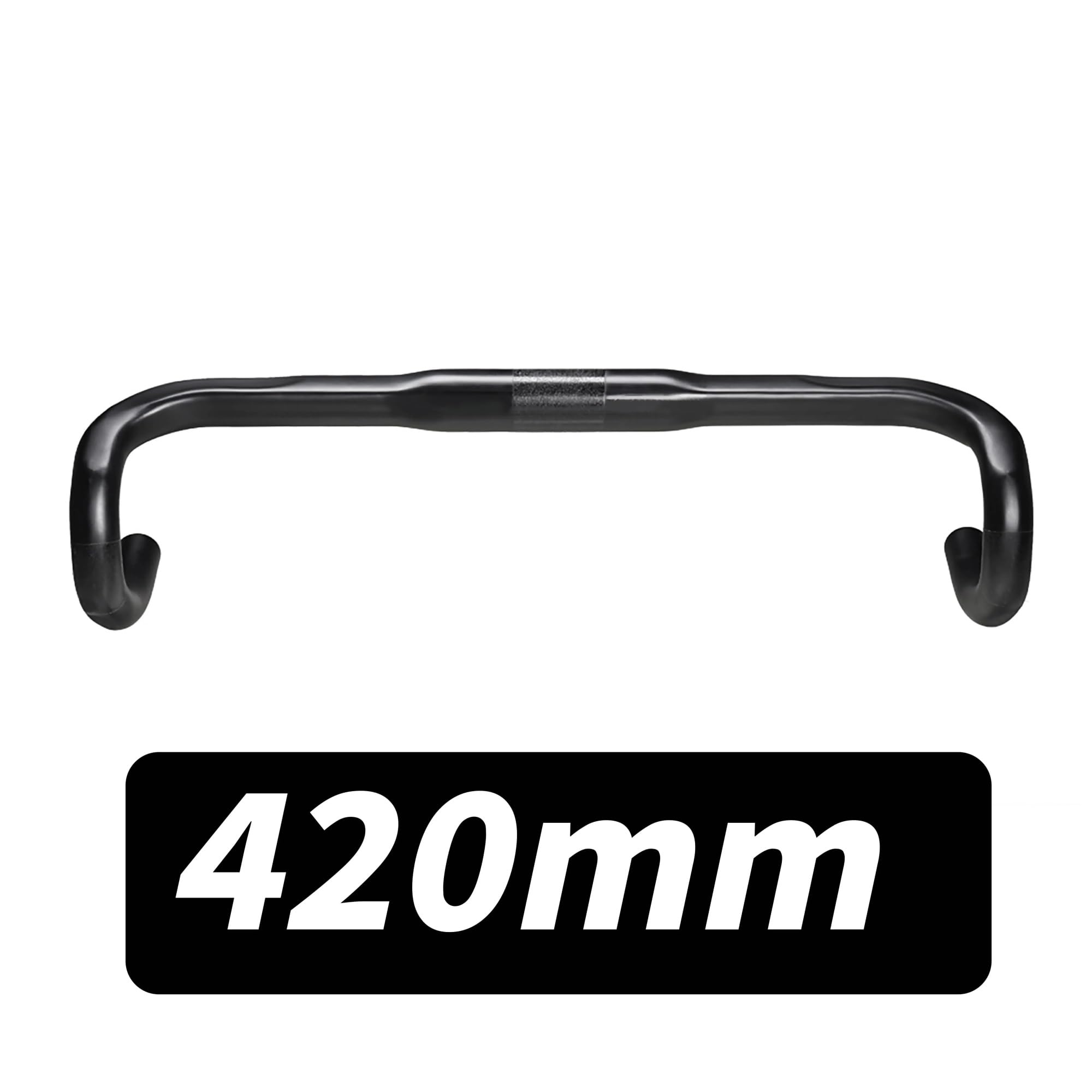 Manubrio Bici Manubrio in Fibra di Carbonio for Bici da Strada Drop Bar Manubrio for Bicicletta Manubrio for Bici da Strada 31.8mm 400/420mm Parti di Biciclette Nero UD