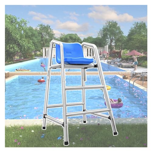 Chaise de sauveteur en acier inoxydable 120 150 180 cm pour piscine et parc