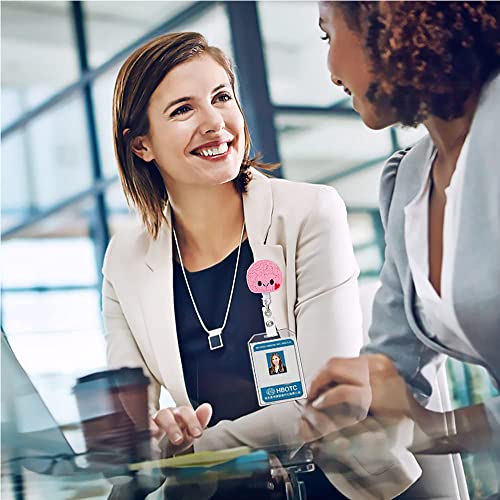 Porta Badge Retrattile, 3 Pezzi Porta Badge, Porta...