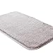 Produktbild All--In Badematte rutschfest Weicher Badezimmerteppich Maschinenwaschbar Badvorleger Badeteppich für Badewanne Dusche und Zimmer, 40 x 60cm, Grau