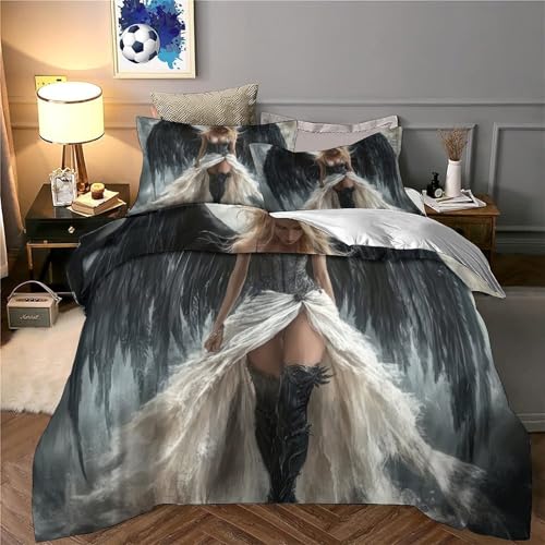 Housse de couette douce résistante en microfibre premium 260x220 - 6
