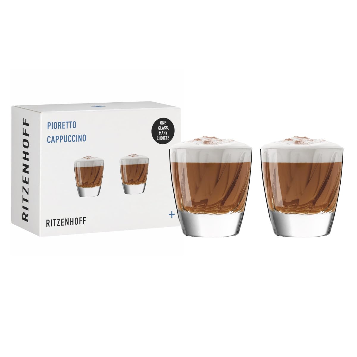 Verre à cappuccino 200 ml anti-brûlure tasses à café en verre transparent