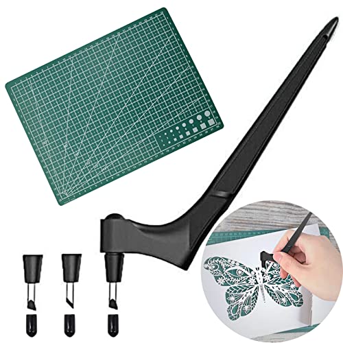 Couteau pour Loisirs Créatifs Massicots à Lame Rotative Outils de Coupe Artisanaux Couteau d'Artisanat Rotative À 360 Degrés Precision Cutter Cuter Rotatif Scrapbooking Craft Cutting Tools