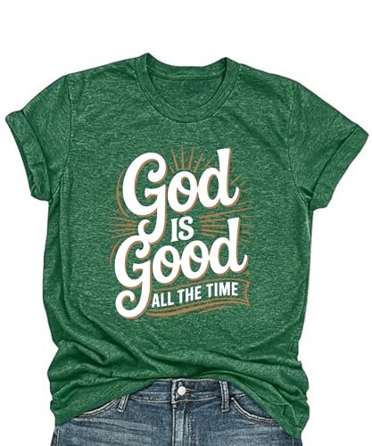 Moderno Trends God is Good Christian Faith T Shirt –