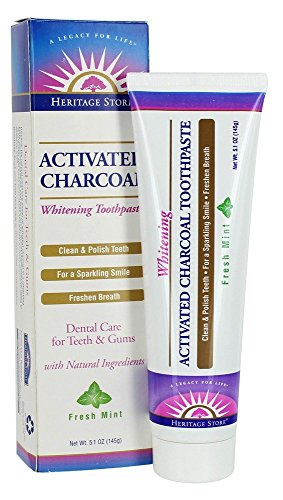 Activated Charcoal Toothpaste Mint Heritage Store 5.1 oz Paste2