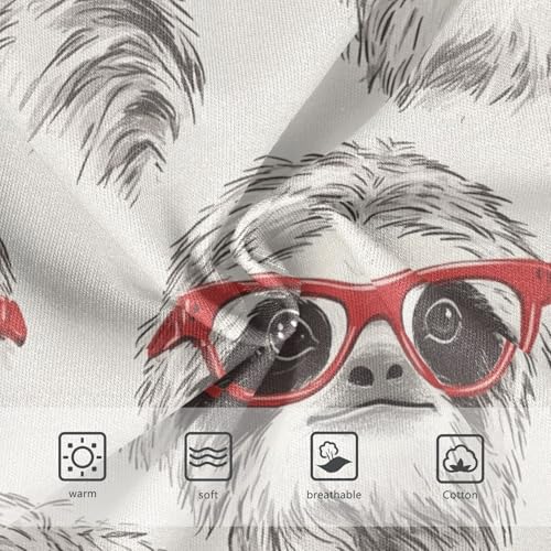 Wusikd Sloth Sunglasses Girls' Underwear Cotton Girls Briefs Soft Toddler Underwear 2T3