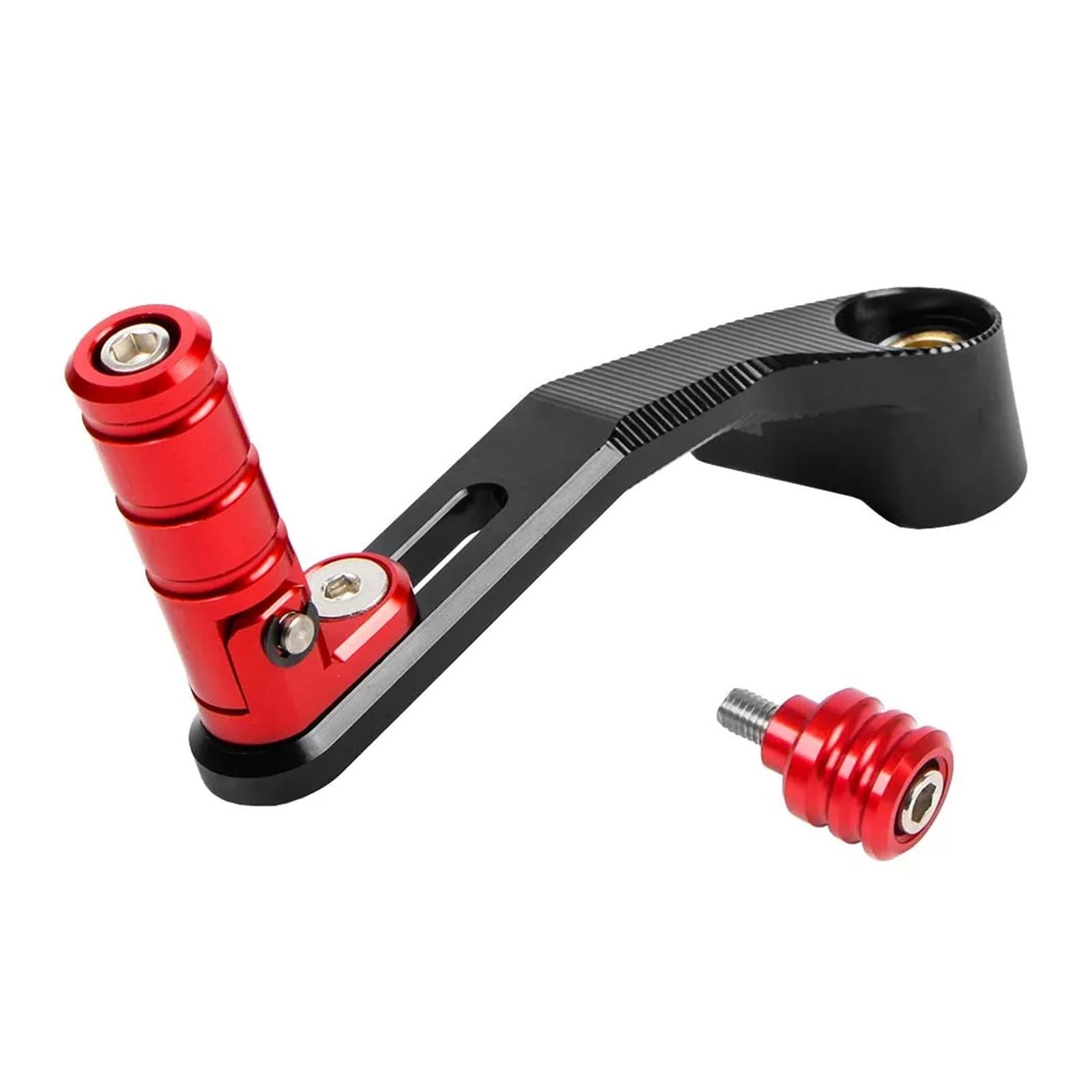 Hewpngs Red Motorcycle Shift Extendable Gear Shifter Pedal Lever For Du&Cati For Multistrada V4 V4s 2020 2022 2023 Adjustable Folding Toe Peg Shifts Levers