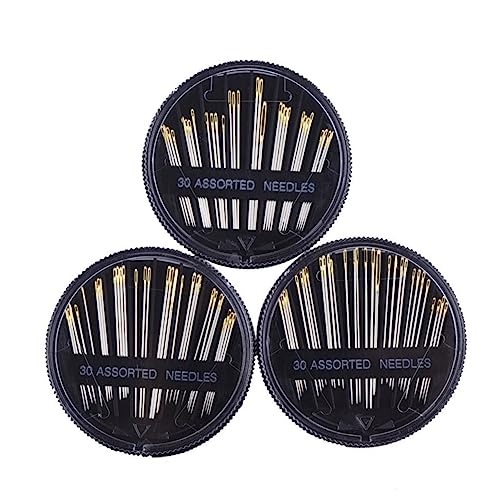 Operitacx Sewing Needle Kit 30 Hand Sewing Needles Large Eye for Long-Lasting Use for Sewing Needs