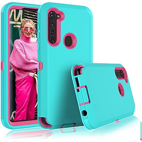 Tiflook for Moto G Power/G Stylus 2020 Case, Full-Body Shockproof Heavy Duty Armor Rugged Rough Hard Rubber Bumper Hybrid Protective Cover Case for Motorola Moto G Power/G Stylus 2020, Green Cover