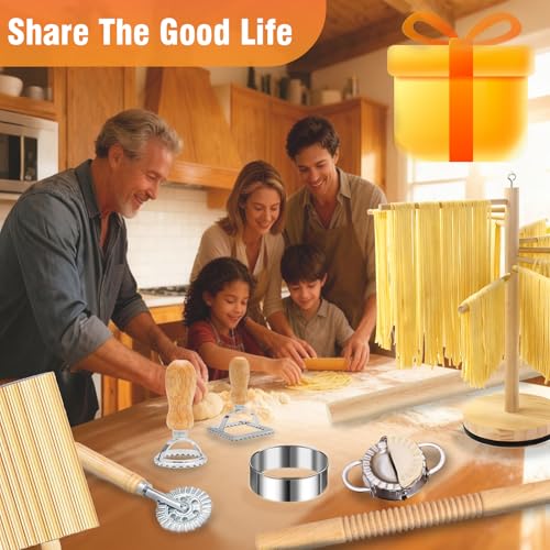 image for DthwagfL 10 Pcs Pasta Making Tools, Pasta Making Kit with Pasta Drying