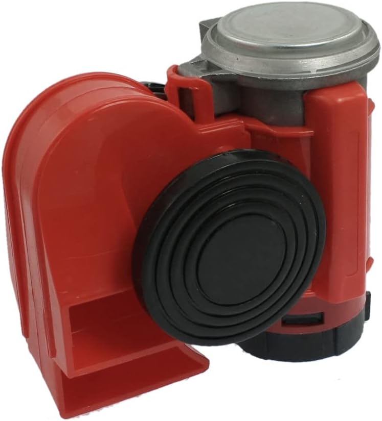 Compact Dual Tone Air Horn Loud Red Black DC 12V for Car Truck (id: f5c 14a 539 b5d 1c8