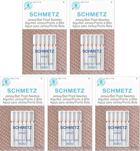 SCHMETZ Jersey Ball Point Sewing Machine Needles – Stretch Knit &...