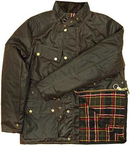 Game Speedway Quilted Wax Biker Jacket Brown4