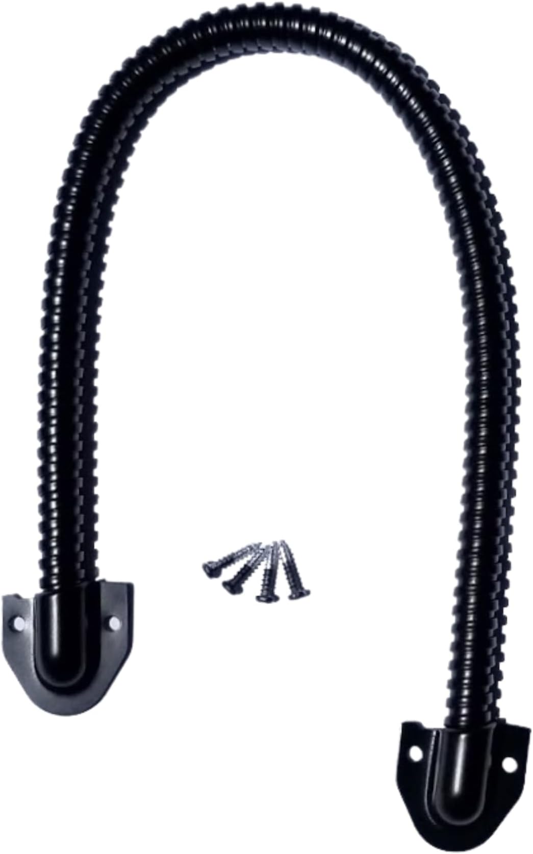 Armored Loop | Power Transfer | Electrified Commercial Exit Doors | Door Security | Alarmed Door Wire Conduit | 18" | 3/8" Diameter | Tuff Strike (Black)