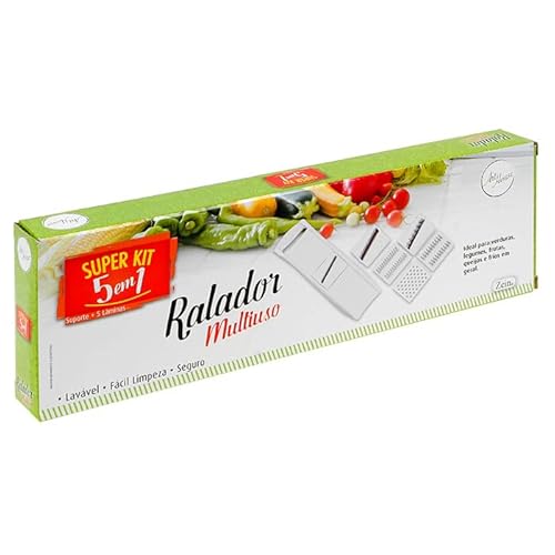 Fatiador Ralador De Legumes Com 5 Lâminas Removíveis Cortador de Verduras Legumes Linha Premium M5 A