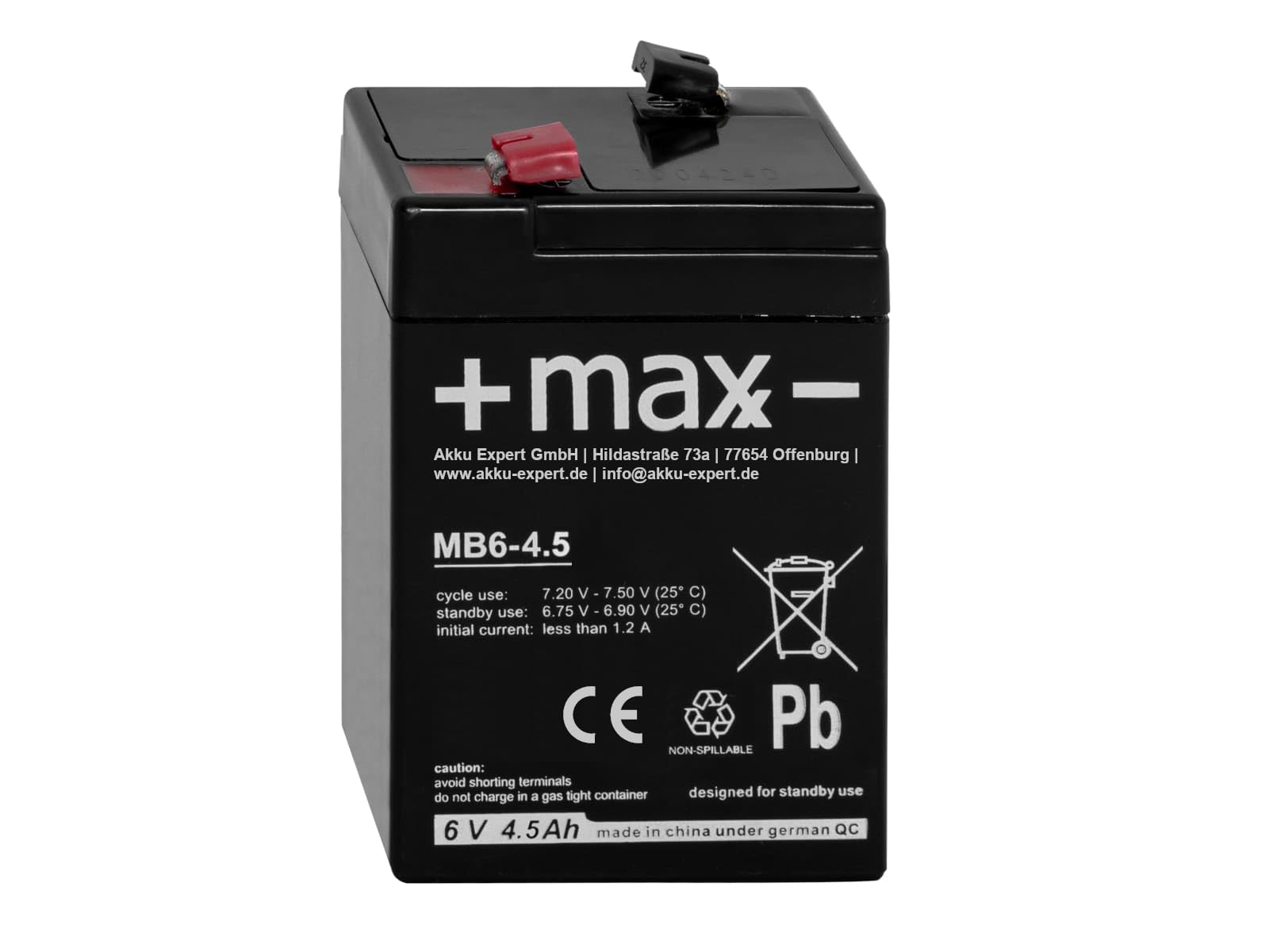 6 volt akku für fahrradbeleuchtung 4,5Ah 6V passend Kinderfahrzeug Kinderauto Elektrofahrzeug Elektroauto Spielzeug Marke:Electra Size:L/XL (>22.5