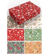 Amazon | クリスマス ラッピングペーパー 包装紙 12枚 セット
