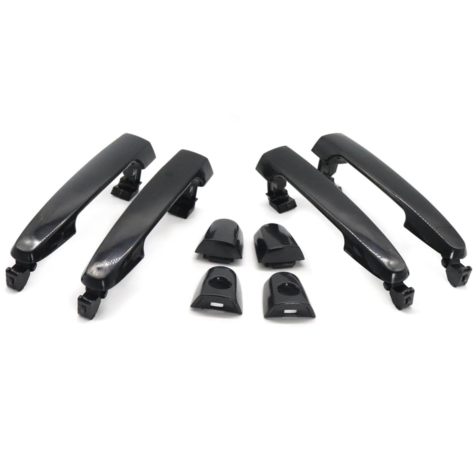 OUVECR for Toyota for Corolla for Matrix for RAV4 for Yaris for Solara for Highlander Car Door Handle Set 69211-AA010 69211-AA020 Car Outer Door Handle