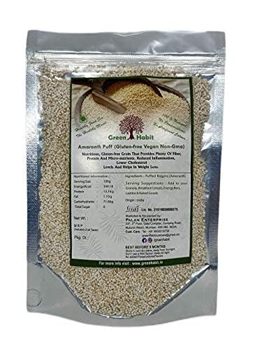 Greenhabit Amaranth puff (Rajgira Puff) | Gluten-free |Vegan|Non GMO| (500 gm pack of 10)