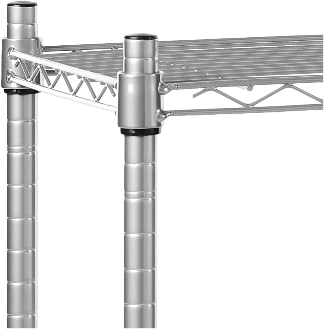 Lorell Light-Duty Wire Shelving, 14" x 36" x 36", Steel Frame, Silver