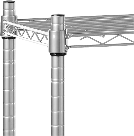 Lorell Light-Duty Wire Shelving, 14 x 36 x 36, Steel Frame, Silver